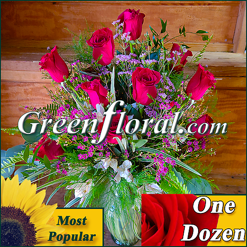 Signature Dozen Premium Rose Vase (Available in 4 colors)