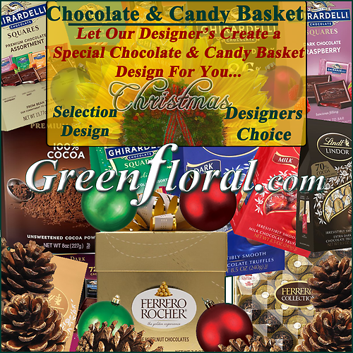 Our Designer\'s Christmas Chocolate & Candy Basket