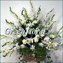 The Archer All White Grapevine Basket