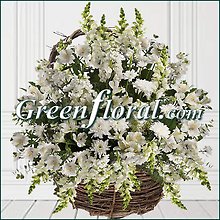 The Woodland All White Grapevine Basket
