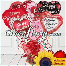 The Valentine Balloon Bunch