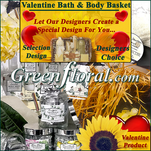 Our Designer\'s Valentine Bath and Body Basket