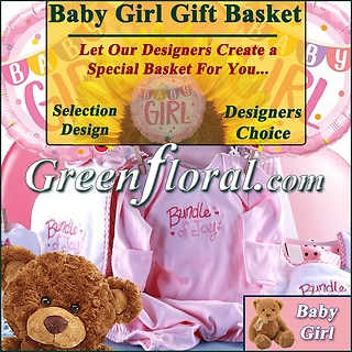 Our Designer\'s Baby Girl Gift Basket
