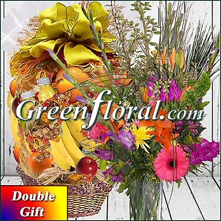 The Fruit Basket and Garden Vase Combo