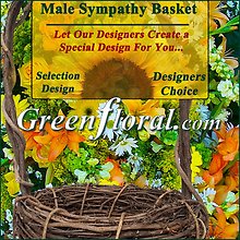 Our Designer\'s Male Sympathy Basket Choice