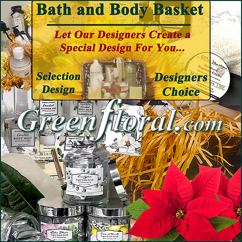Our Designer\'s Christmas Bath and Body Basket