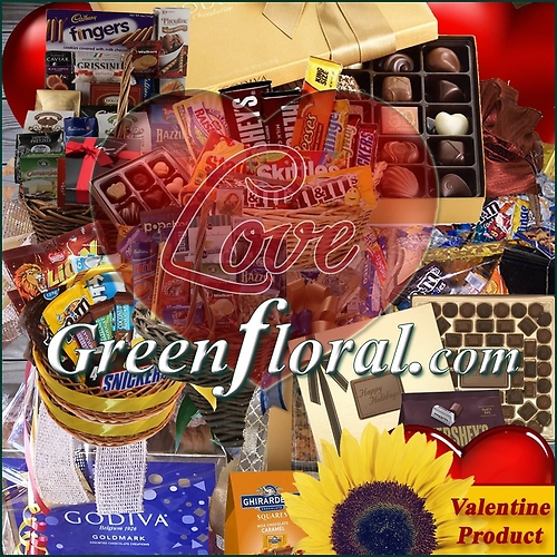 Our Designer\'s Valentine Chocolate & Candy Gift Baskets