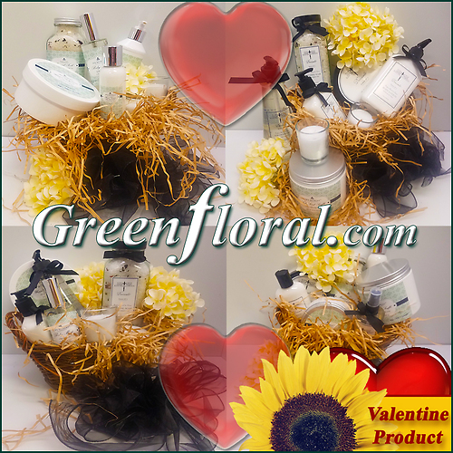 Our Designer\'s Valentine Bath and Body Basket