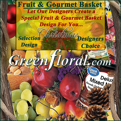 Our Designer\'s Christmas Fruit and Gourmet Basket