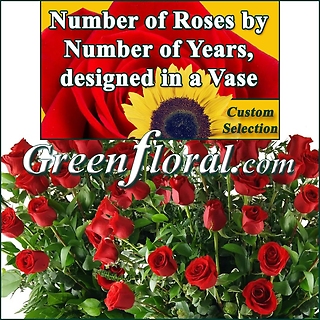 Number of Roses by Number of Years (SELECT YOUR AMOUNT)